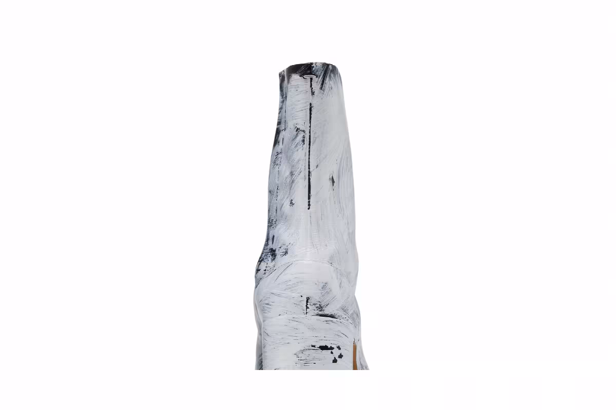 Maison Margiela Tabi Ankle Boot Painted - White, view 8