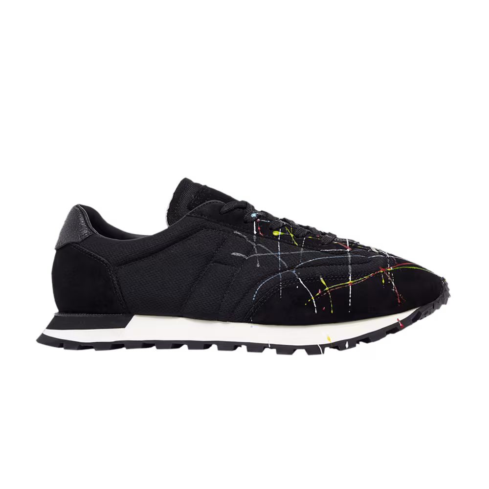 Maison Margiela Replica Runner Low Paint Splatter - Black