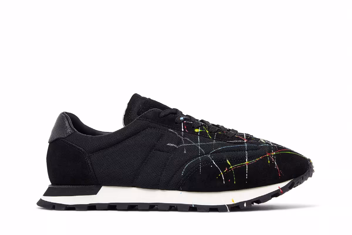 Maison Margiela Replica Runner Low Paint Splatter - Black, view 2