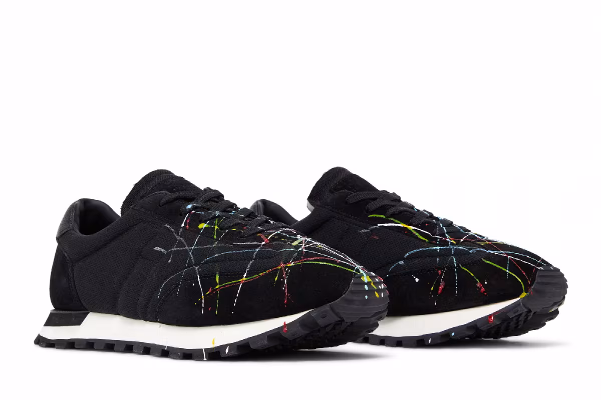 Maison Margiela Replica Runner Low Paint Splatter - Black, view 9