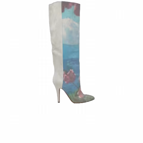 Maison Margiela Wmns Knee-High Boot 'Watercolor Print'