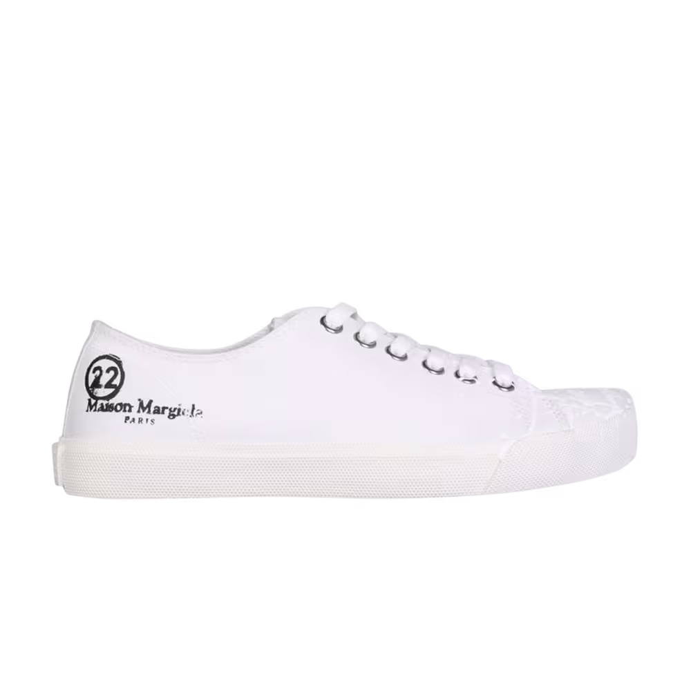 Maison Margiela Women's Tabi Paint Splatter - White