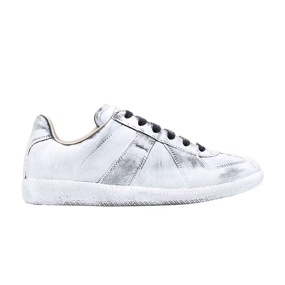 Maison Margiela Women's Replica Low Blue Delft White Paint
