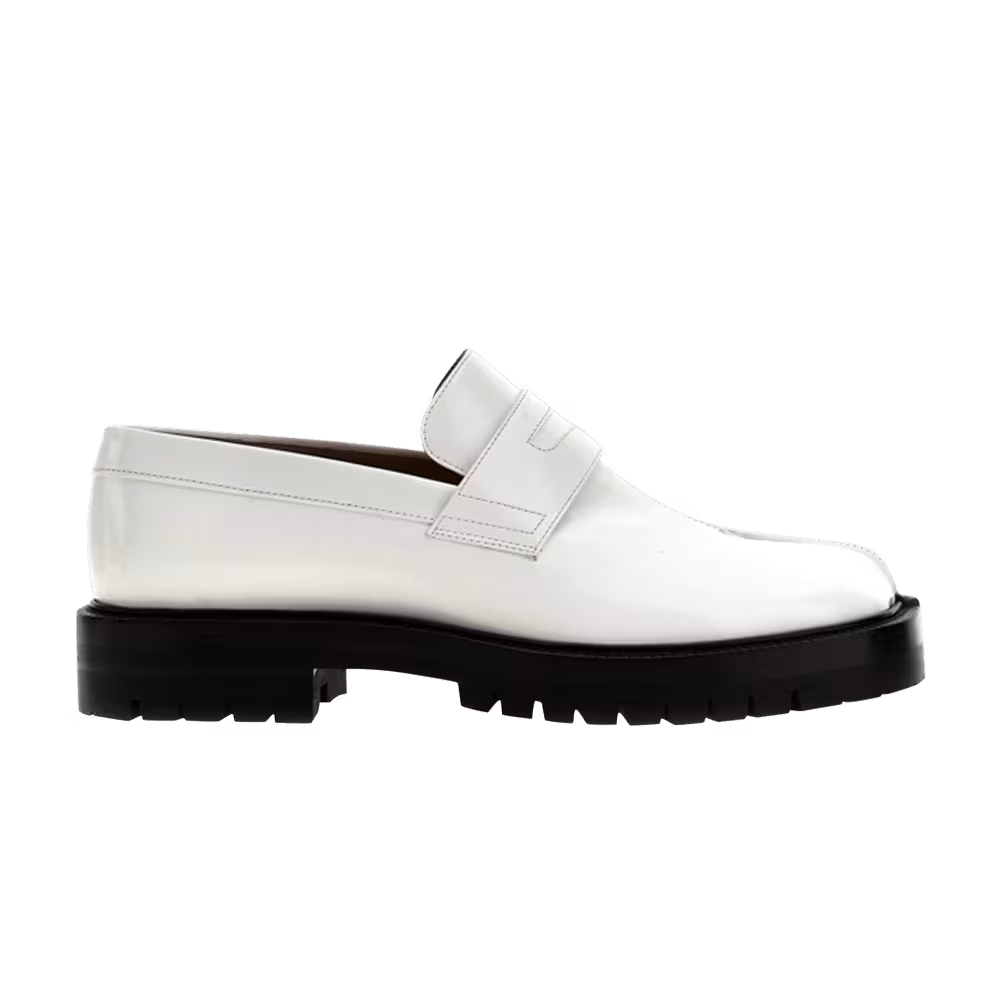 Maison Margiela Tabi County Loafer White Black