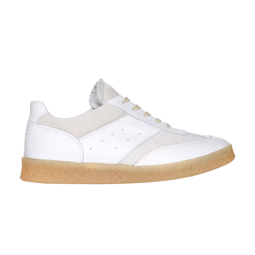 MM6 Maison Margiela Panelled Lace-Up Sneaker White Birch