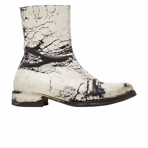 Maison Margiela Square Toe Boot 'Painted - White'