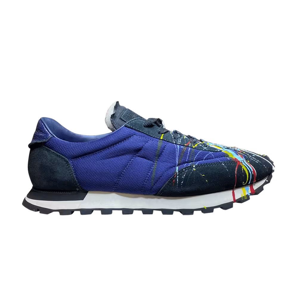 Maison Margiela Replica Runner Low Paint Splatter - Blue