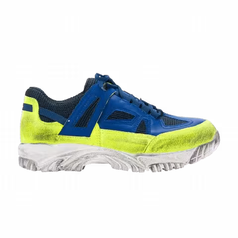 Maison Margiela Security Dirty Treatment Sneakers 'Blue Yellow'