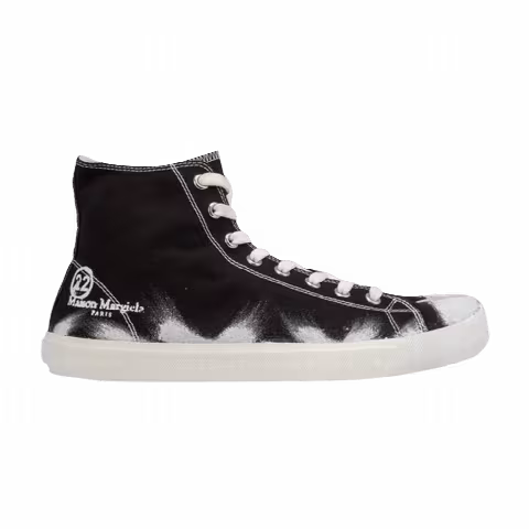 Maison Margiela Vandal Tabi Canvas High 'Black Paint Brush'