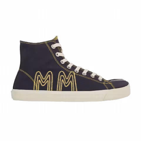 Maison Margiela Tabi High 'MM Embroidered - Dark Blue Yellow'
