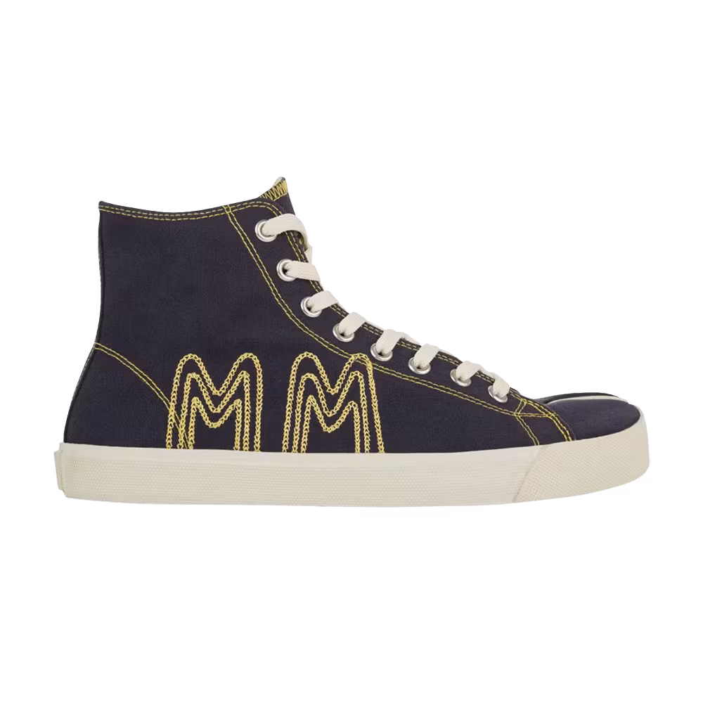 Maison Margiela Tabi High MM Embroidered - Dark Blue Yellow