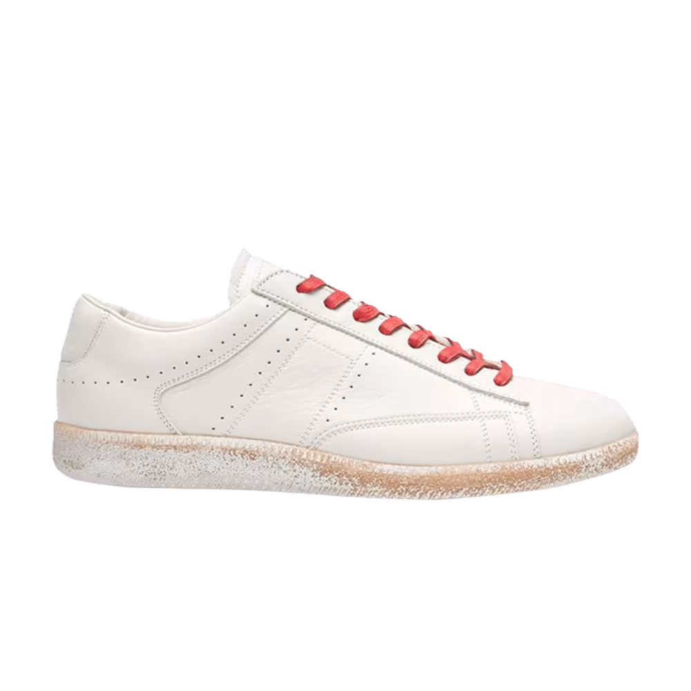Maison Margiela 22 Ace Low Vintage Sneaker White Red