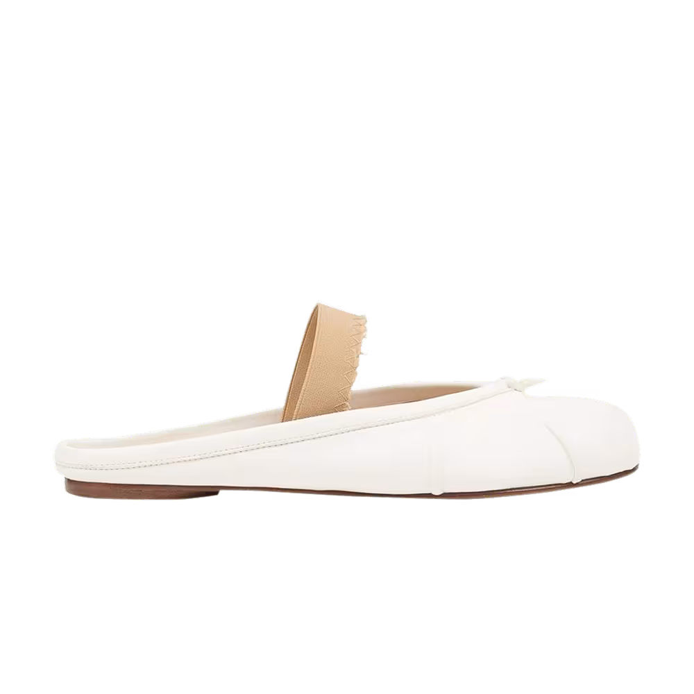 Maison Margiela Women's Tabi Elastic Band Mule White