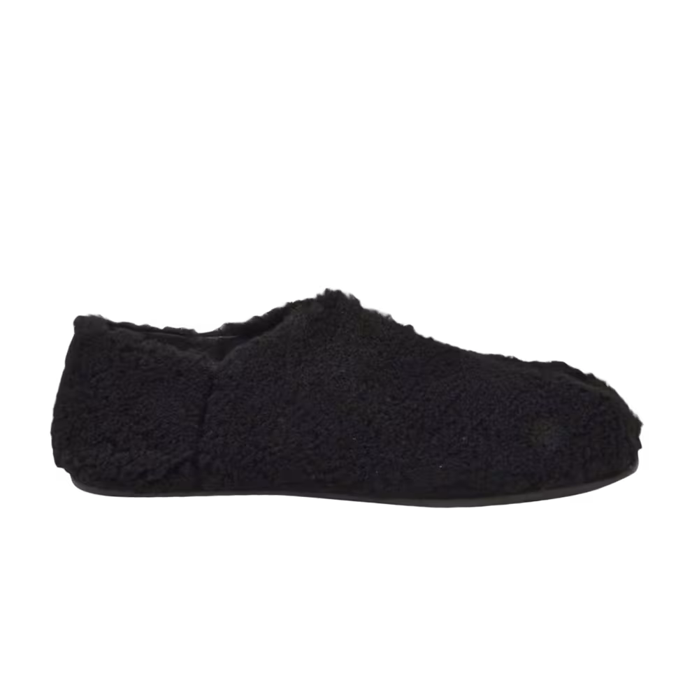 Maison Margiela Tabi Faux Shearling Babouche Black