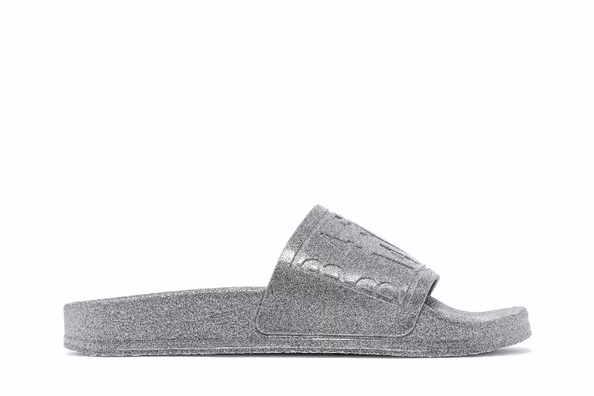 MM6 Maison Margiela Women's Hotel Pool Slide Silver, view 2