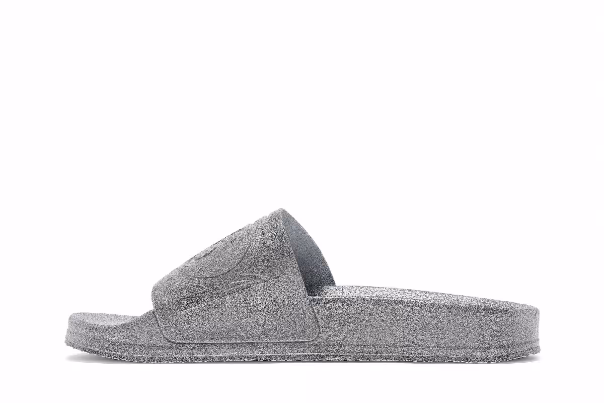 MM6 Maison Margiela Women's Hotel Pool Slide Silver, view 4