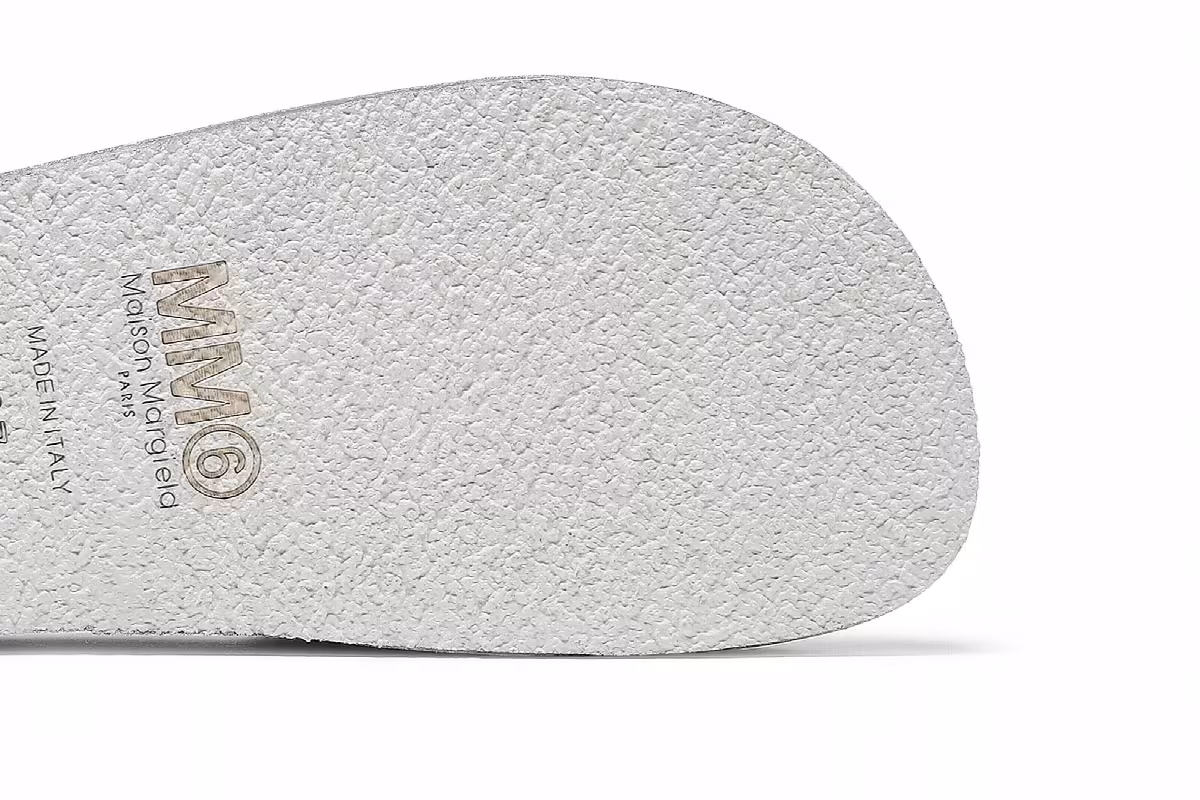 MM6 Maison Margiela Women's Hotel Pool Slide Silver, view 6
