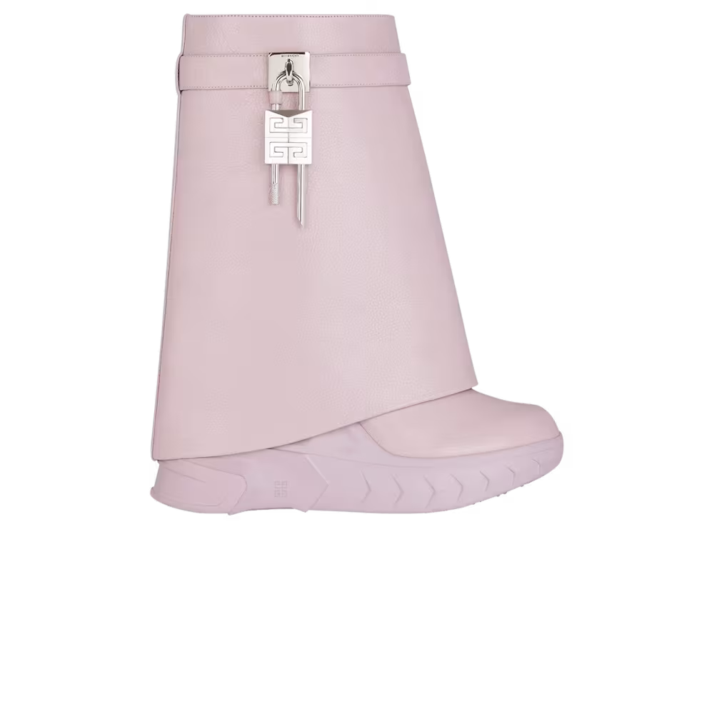 Givenchy Women's Shark Lock Biker Ankle Boot Light Pink