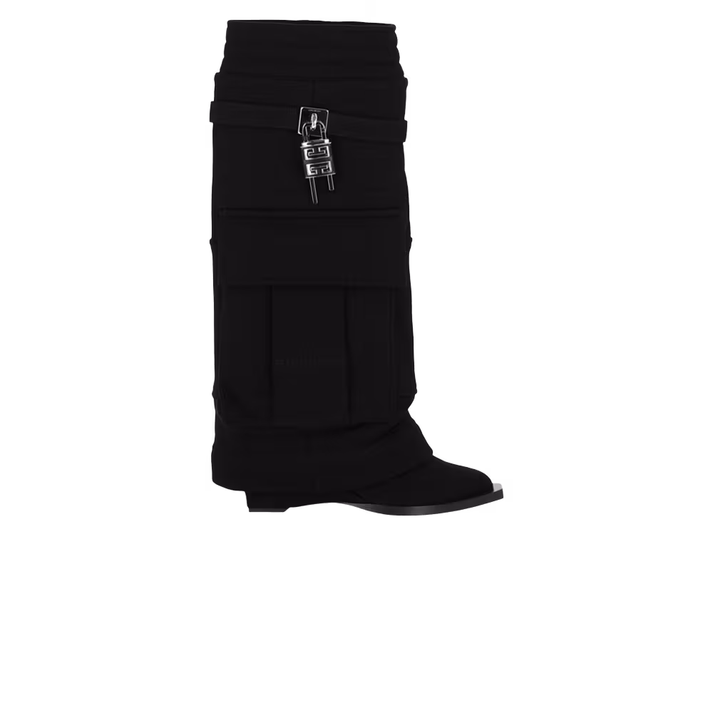 Givenchy Women's Shark Lock Cowboy Boot Black