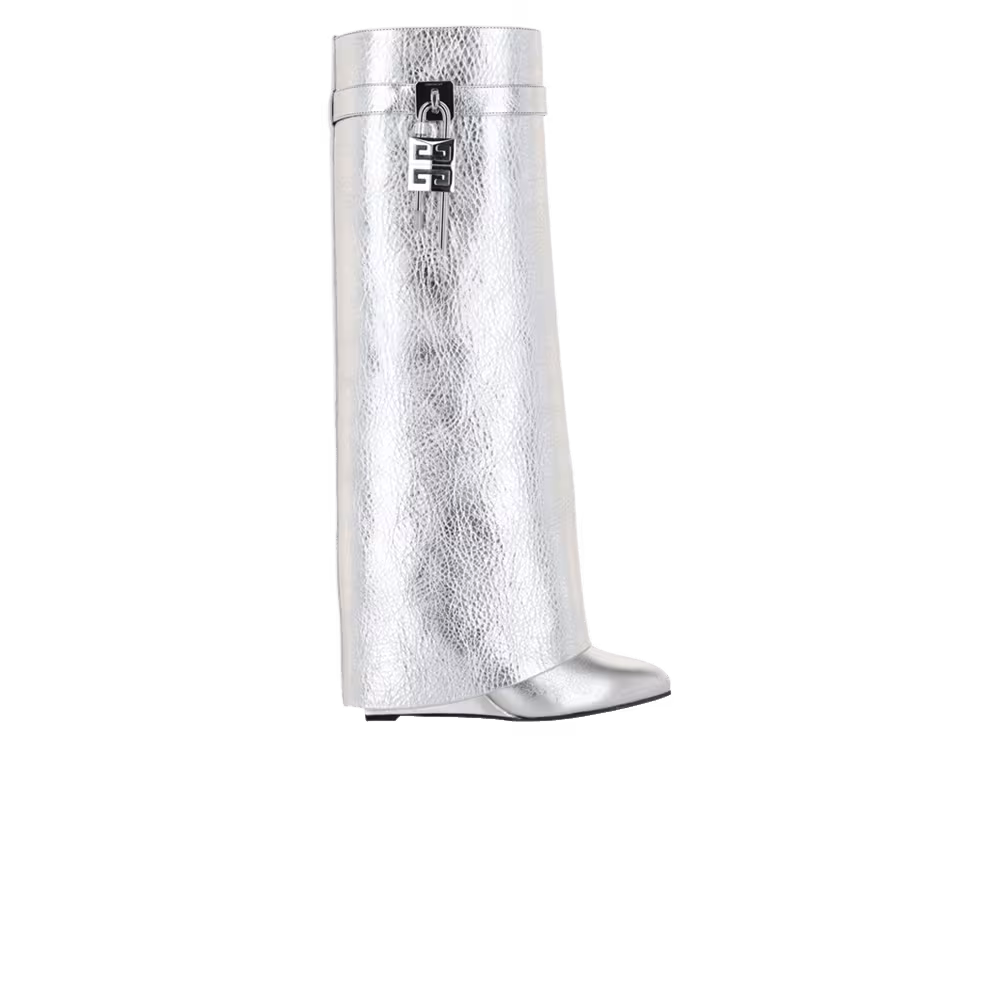 Givenchy Women's Shark Lock Pant Boot Silver