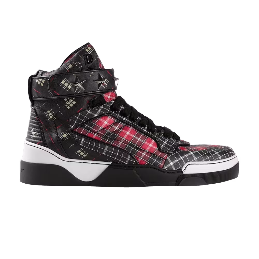 Givenchy Tyson Star High Top Plaid