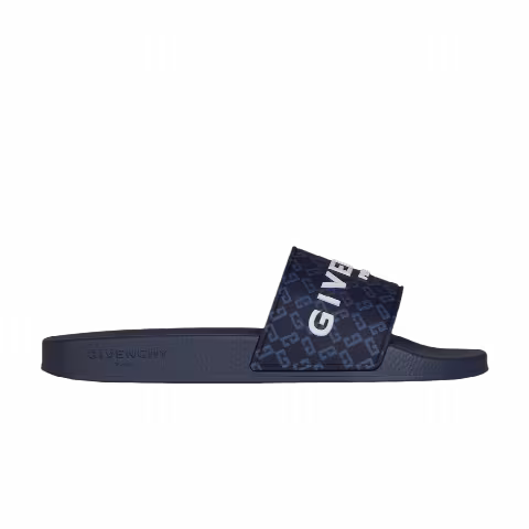 Givenchy Slide Flat Sandal 'Monogram - Dark Blue'