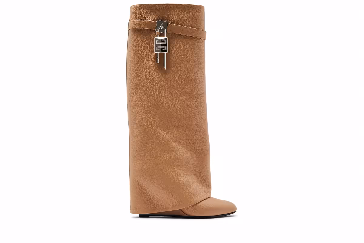 Givenchy Women's Shark Lock Boot Beige, view 2
