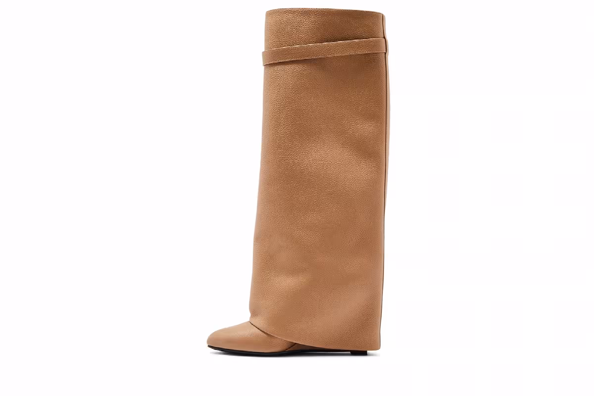 Givenchy Women's Shark Lock Boot Beige, view 4
