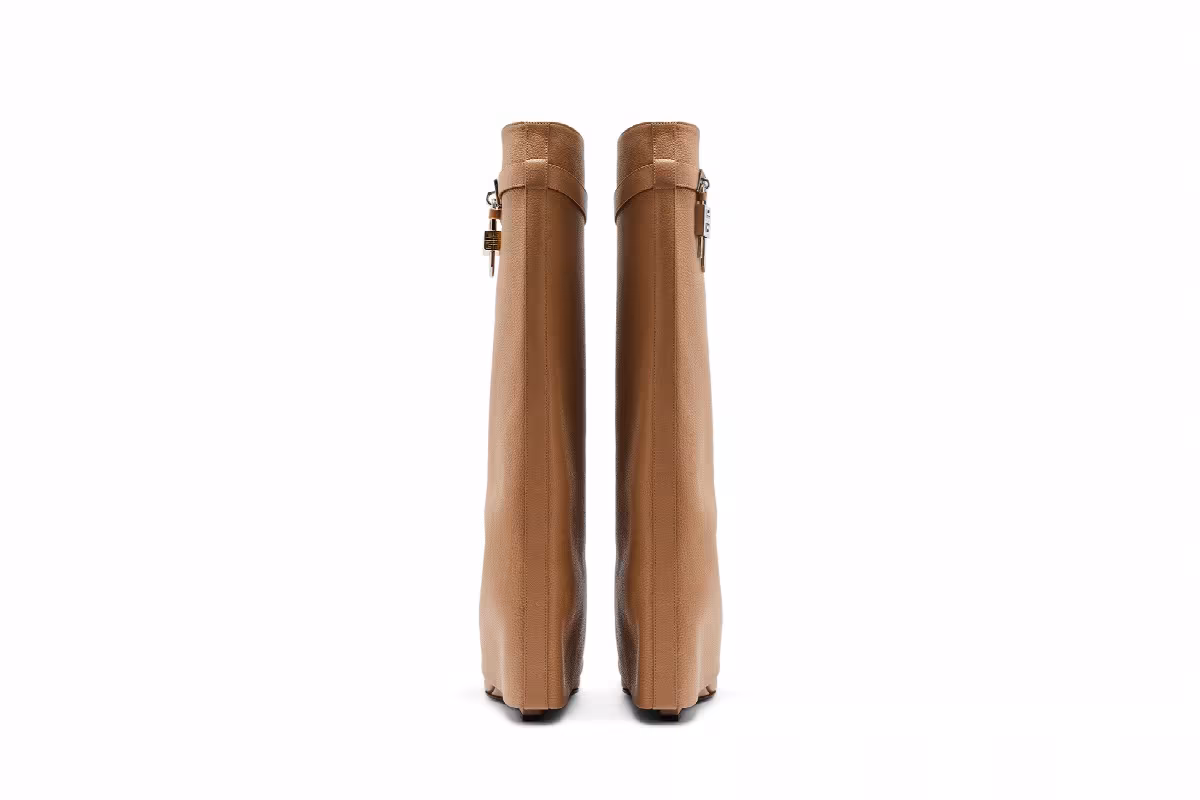 Givenchy Women's Shark Lock Boot Beige, view 7