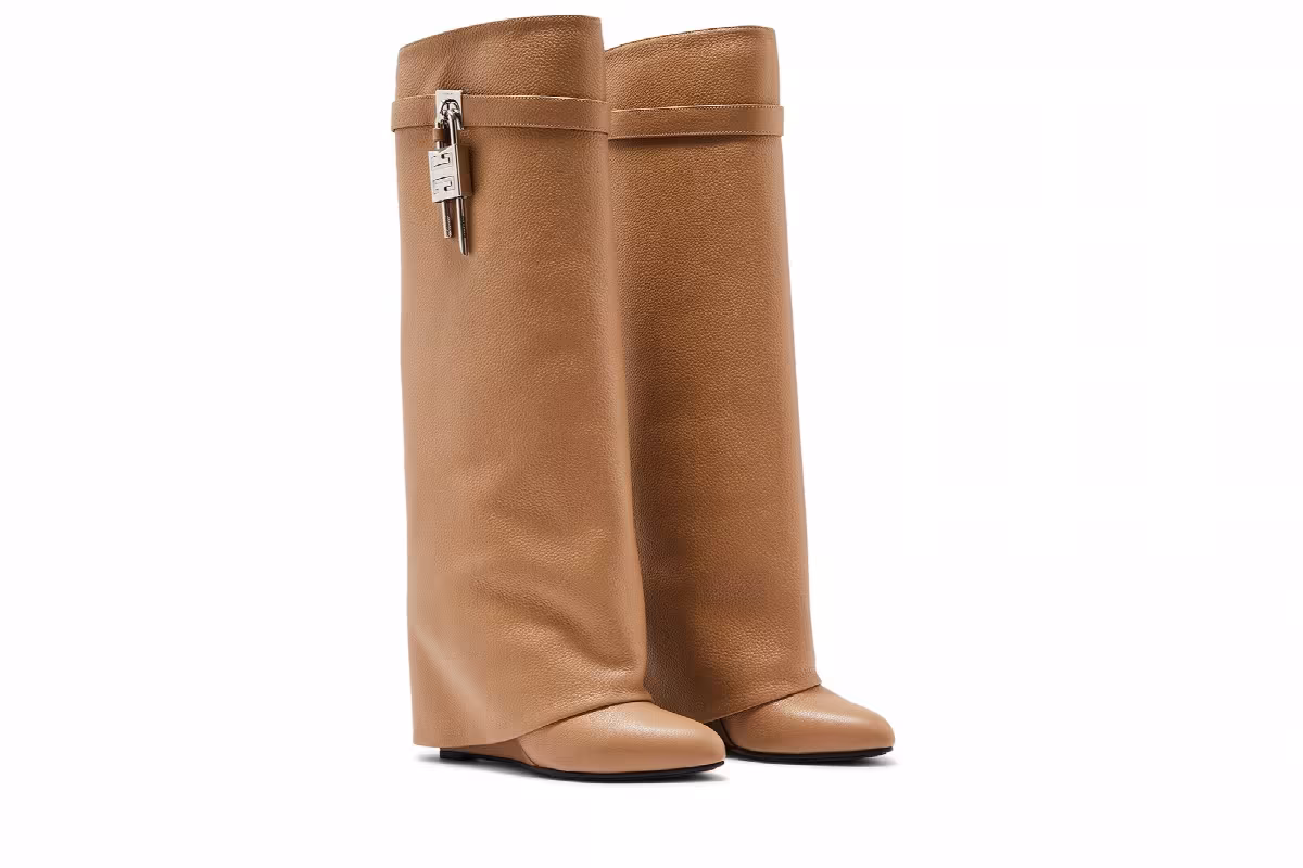 Givenchy Women's Shark Lock Boot Beige, view 9