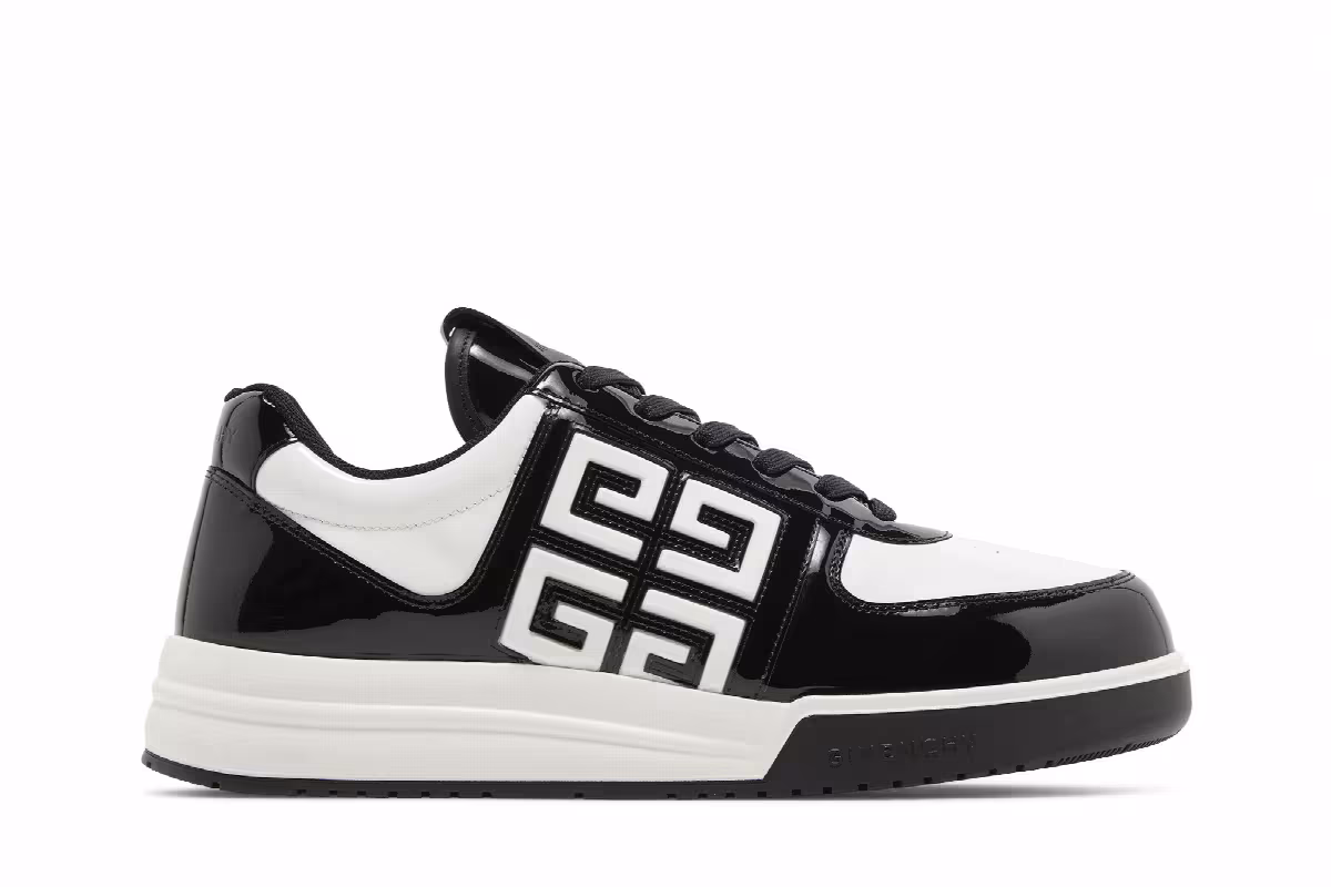 Givenchy G4 Sneaker Black White Patent, view 2