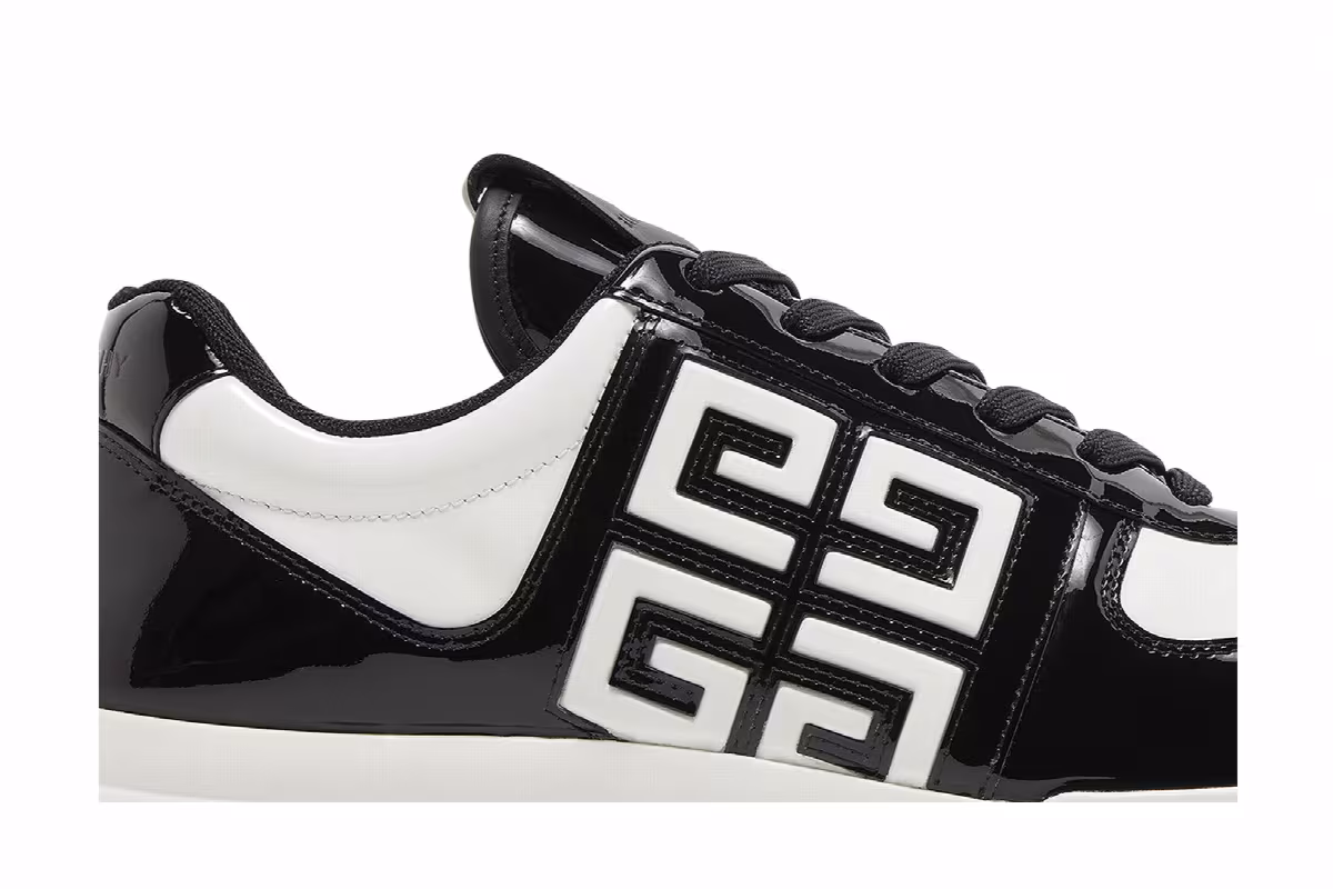 Givenchy G4 Sneaker Black White Patent, view 3