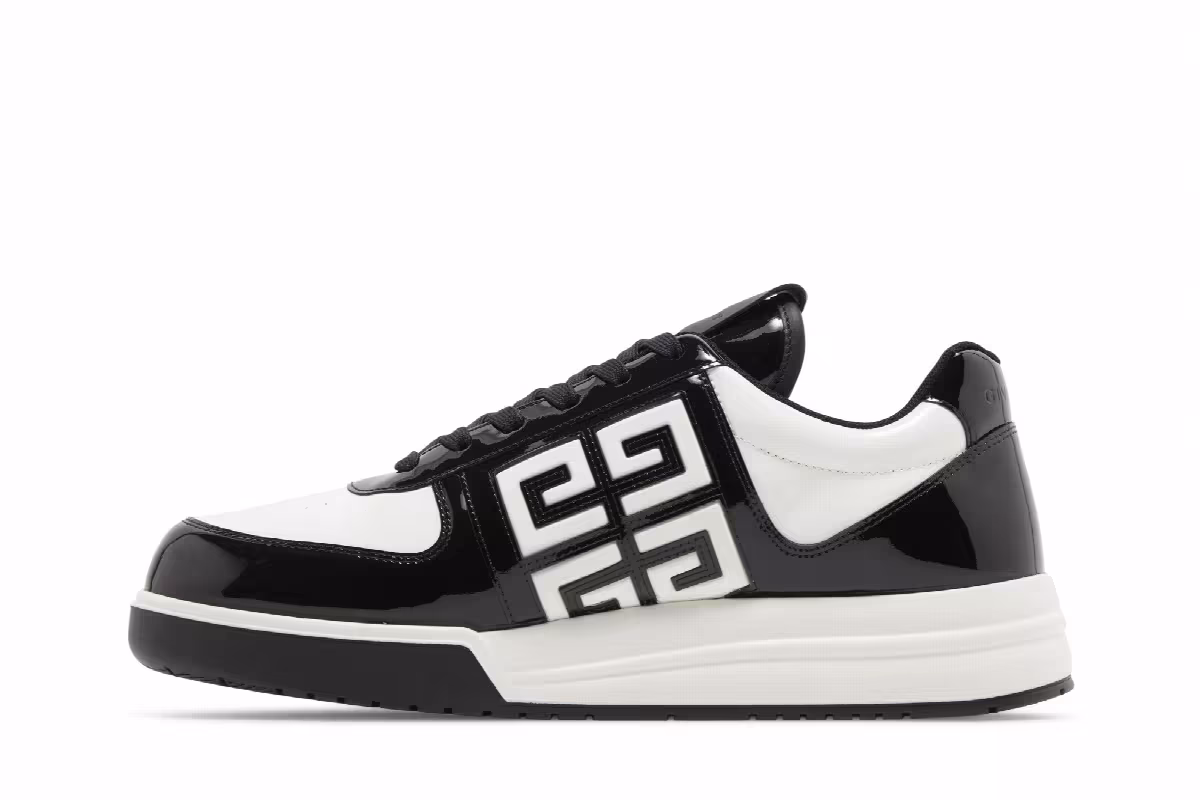 Givenchy G4 Sneaker Black White Patent, view 4