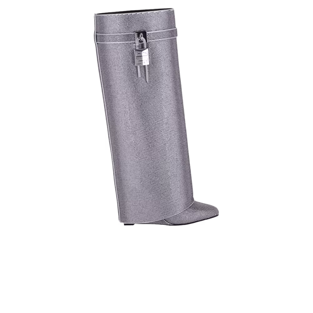 Givenchy Women's Shark Lock Wide Fit Pant Boot Lavender