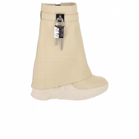 Givenchy Wmns Shark Lock Biker Ankle Boot 'Beige'