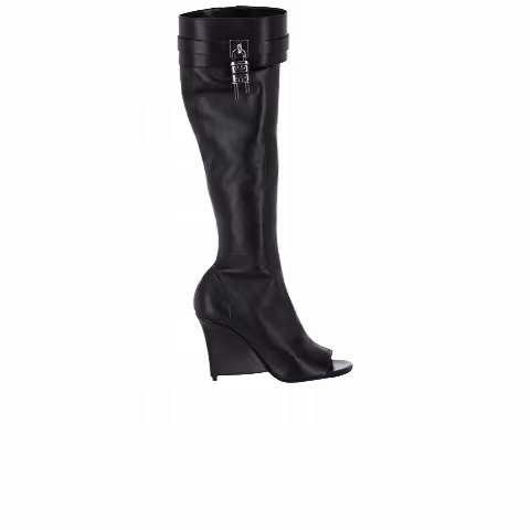 Givenchy Wmns Shark Lock Stiletto Sandal Boot 'Black'