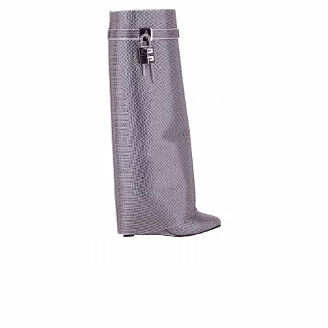 Givenchy Wmns Shark Lock Wide Fit Pant Boot 'Lavender'