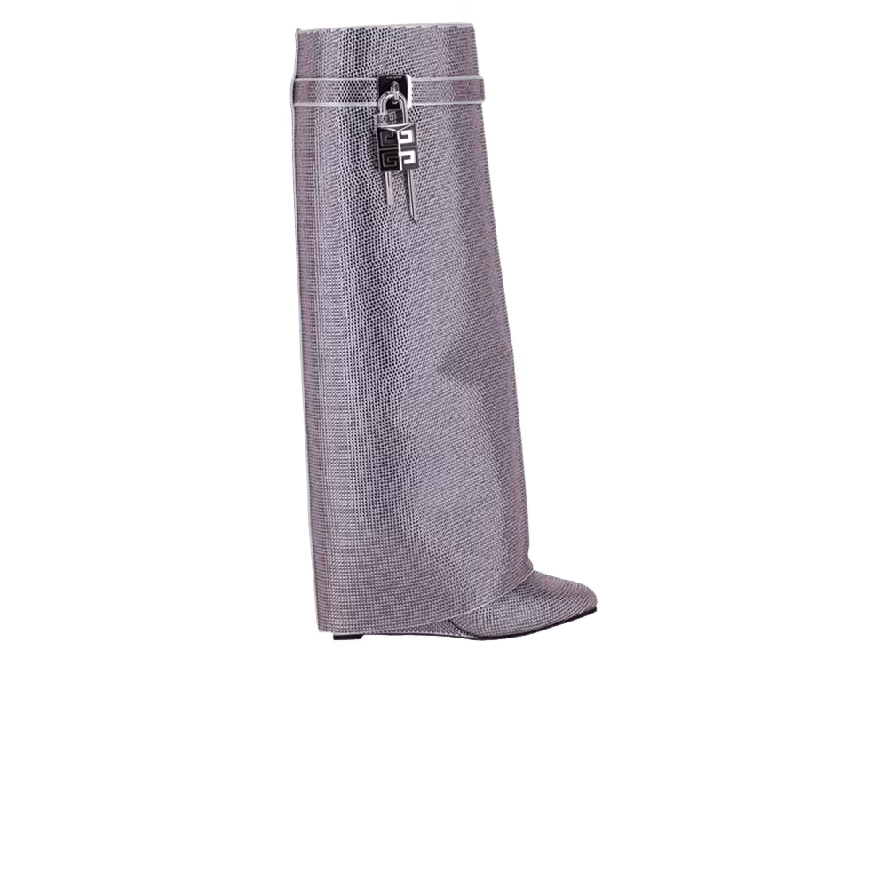 Givenchy Women's Shark Lock Wide Fit Pant Boot Lavender