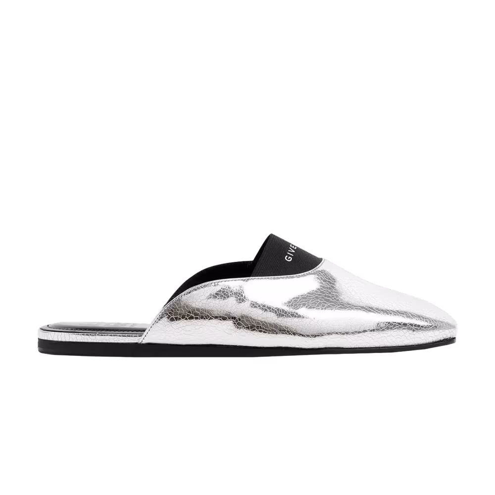 Givenchy Women's Bedford Flat Mule Silvery