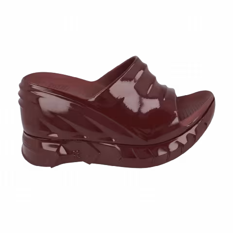 Givenchy Wmns Marshmallow Wedge Slide 'Oxblood Red'