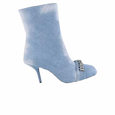 Givenchy Wmns G Denim Ankle Boots 'Medium Blue'