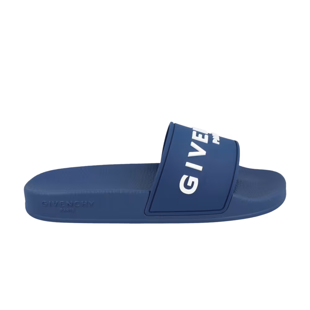 Givenchy Women's Logo Signature Slide Blue