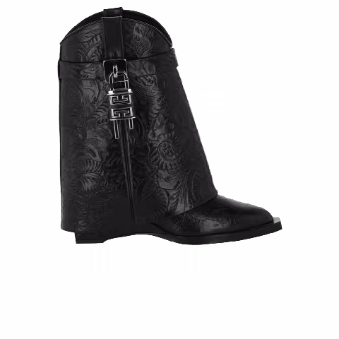 Givenchy Wmns Shark Lock Cowboy Ankle Boot 'Black'