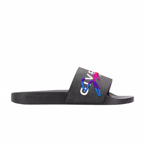 Givenchy Canvas Coated Slide 'Black'