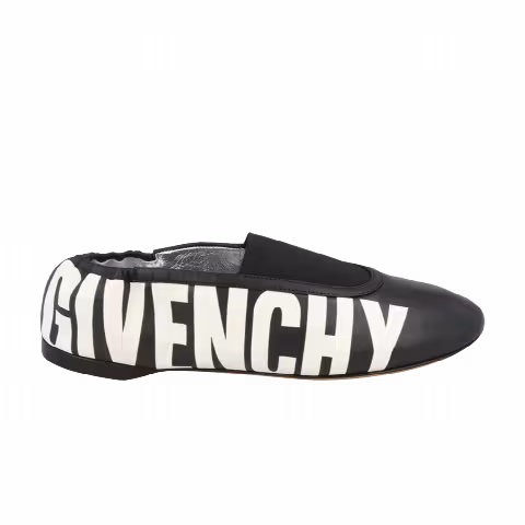 Givenchy Wmns Logo Graphic Ballet Flat 'Black White'