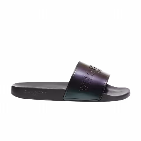 Givenchy Logo Slide 'Black Iridescent Blue'