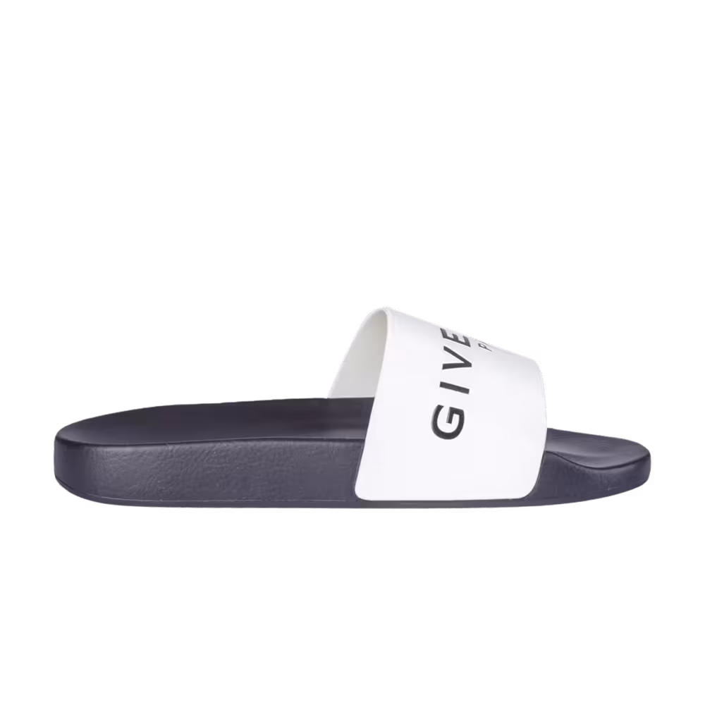 Givenchy Logo Slide Black White