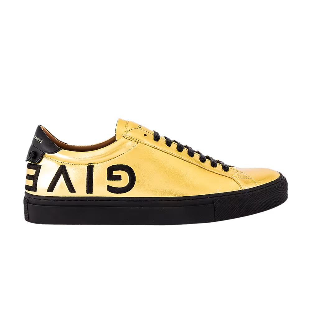 Givenchy Urban Street Low Reverse Logo - Metallic Gold