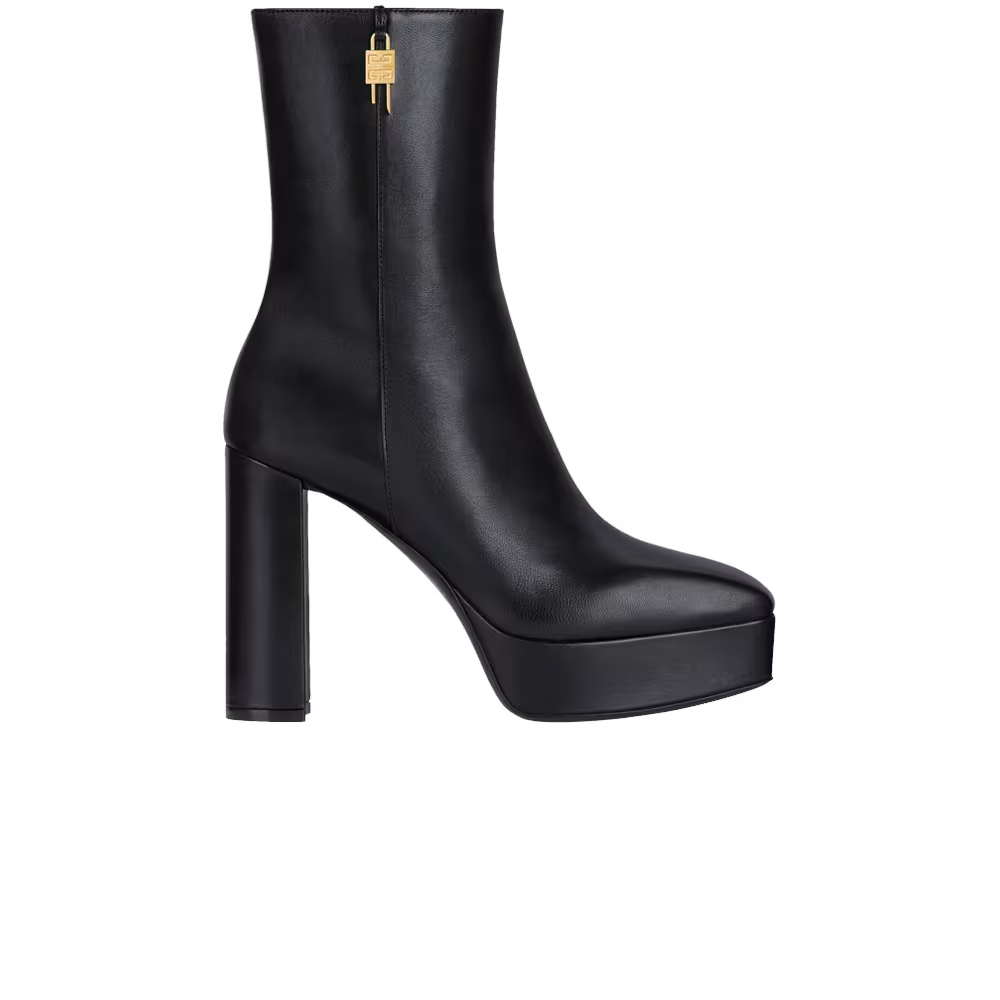 Givenchy Women's G Lock Platform Ankle Boot Black