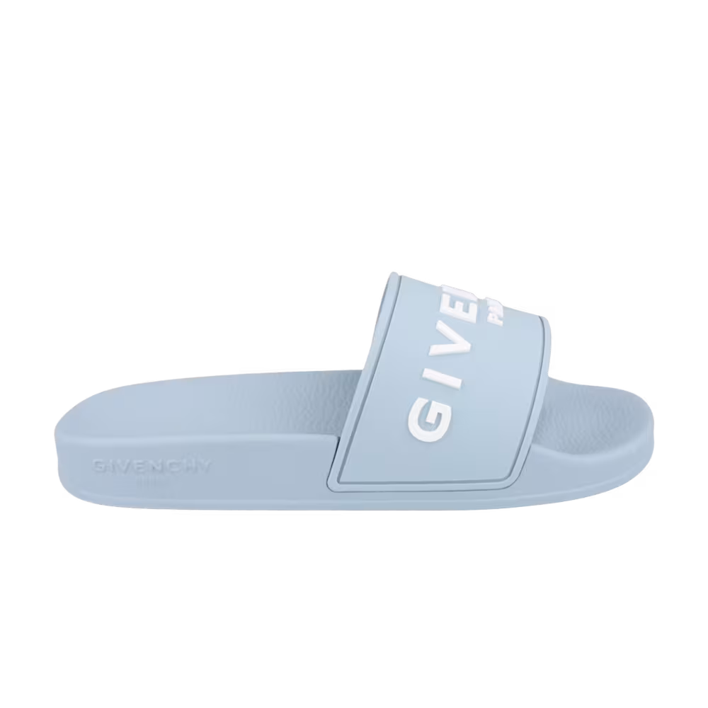 Givenchy Women's Logo Signature Slide Sky Blue